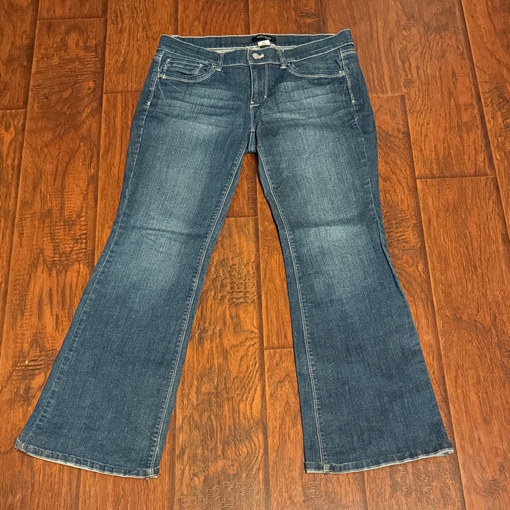White House Black Market Denim Flare Jeans